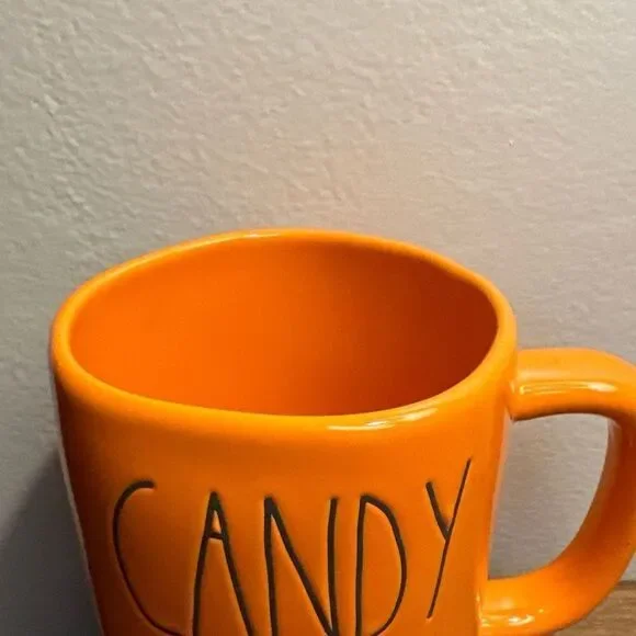 Rae Dunn "Candy Coma" Coffee Mug Orange Halloween - Picture 3 of 4